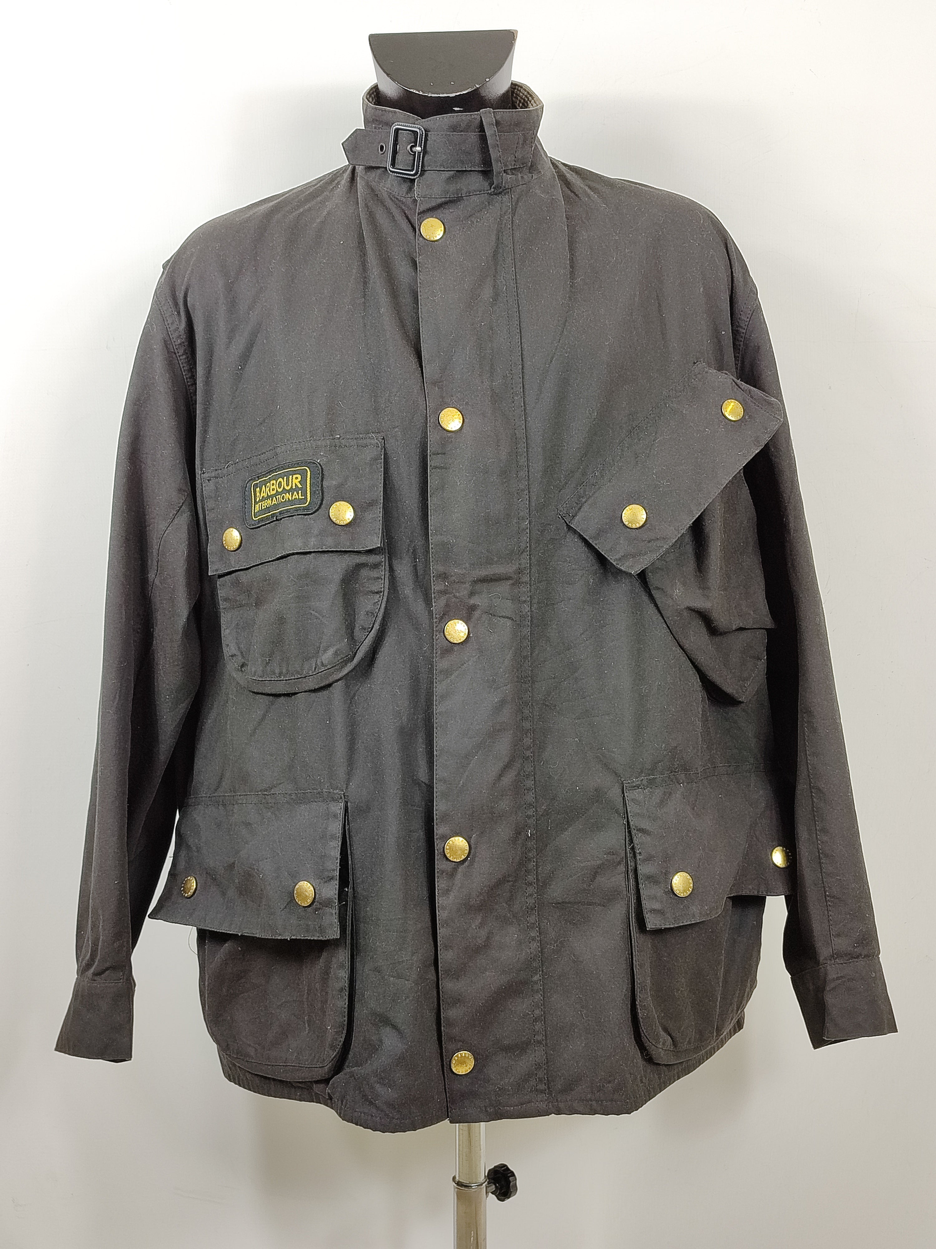 Giacca Barbour International Nero A7 C48/122cm Man motorcycle ...