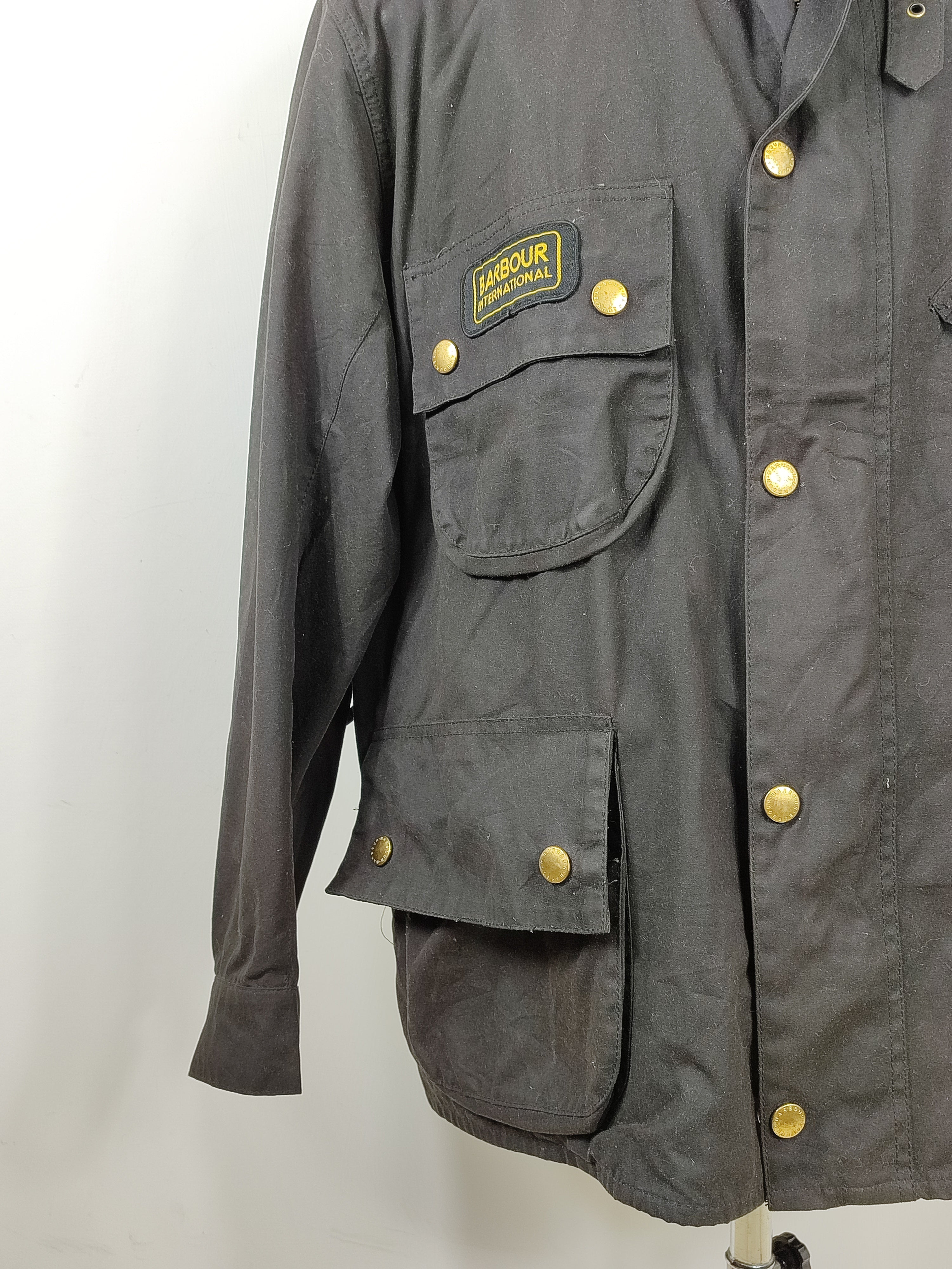 Giacca Barbour International Nero A7 C48/122cm Man motorcycle ...