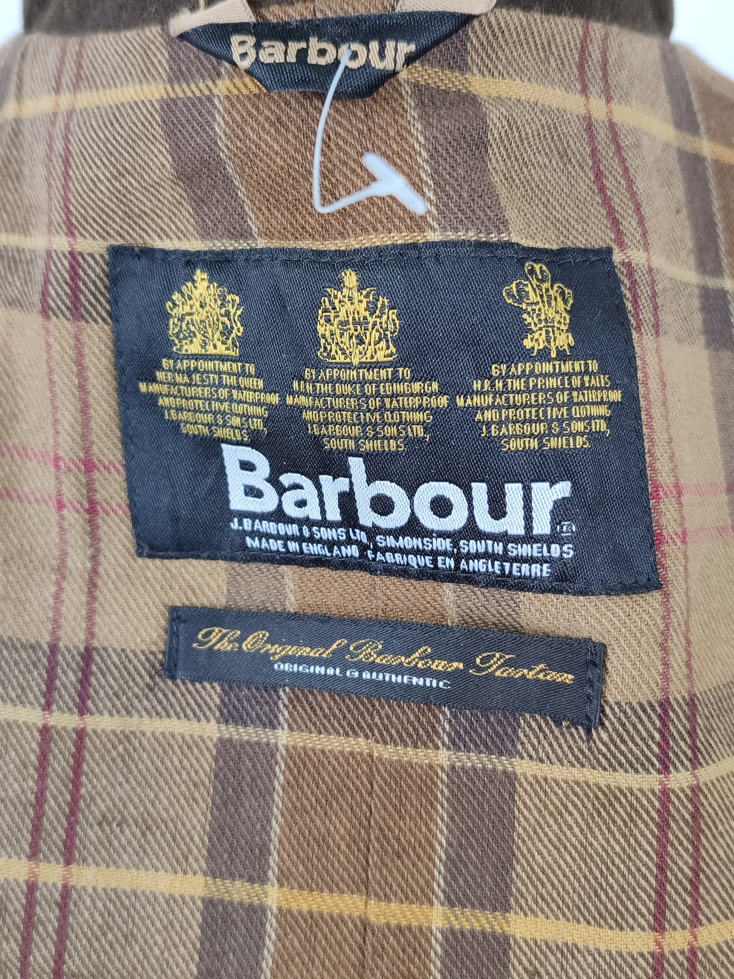 Barbour Giacca corta marrone donna Utility Medium 42 Lady Brown Utility wax Jacket uk12