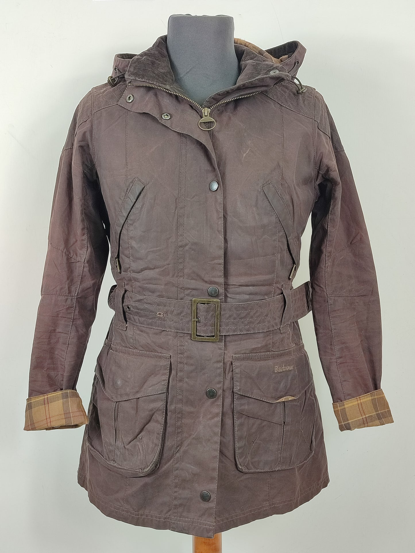 Giacca Barbour donna marrone Rebel UK8 XSmall Brown Lady Wax Rebel jacket XSmall tg.38