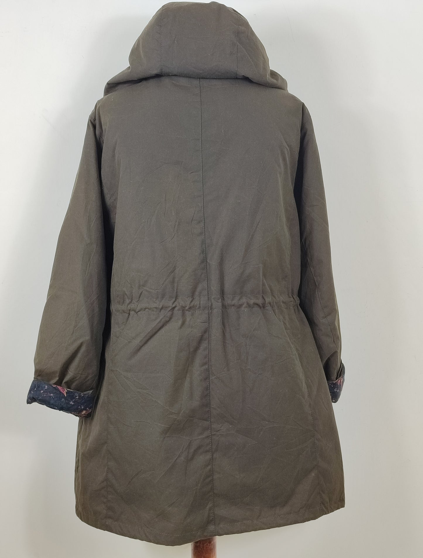 Giacca Barbour cerata verde con cappuccio tg.48 Uk18-Wax Olive Hood Tors Jacket Uk18