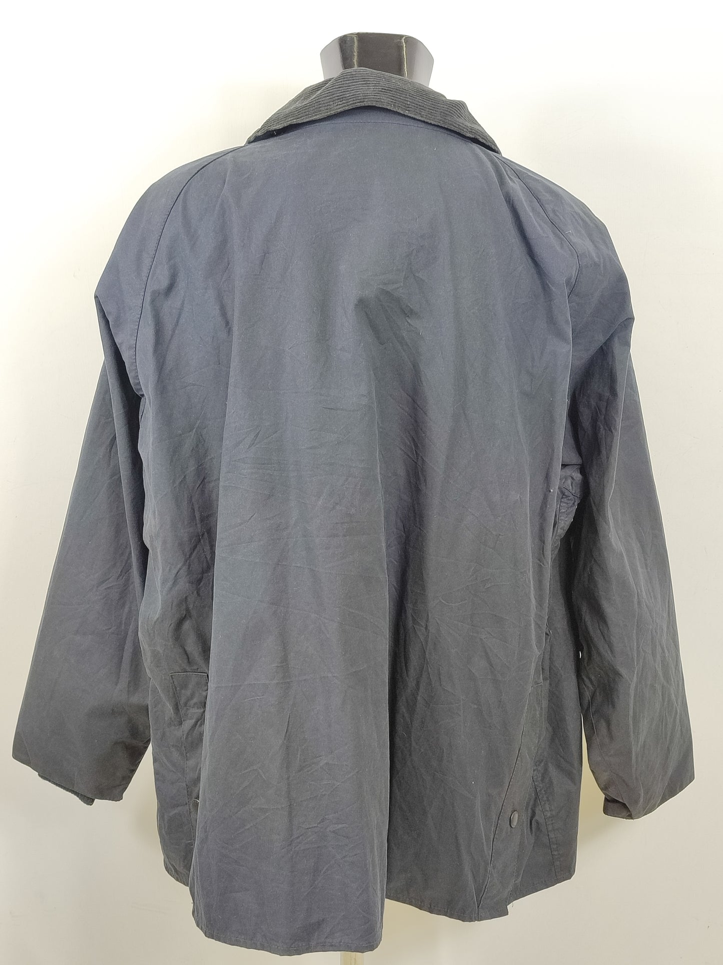 Barbour Giacca Bedale Blu Vintage C52/132 CM XXXL Man Navy Waxed Bedale Jacket XXXL