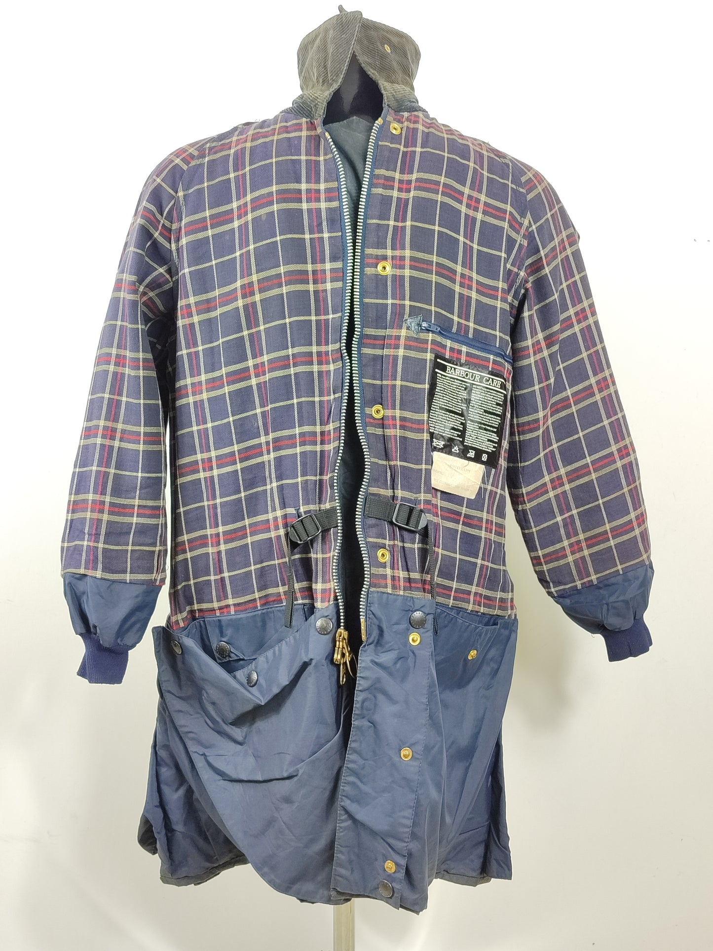 RARO Barbour Giacca Mark Phillips Medium blu - Man Navy Wax Vintage Coat Size M