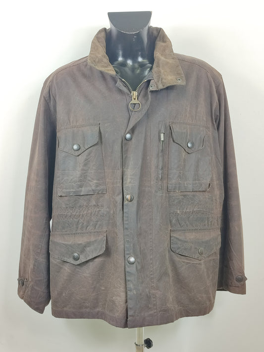 Barbour Giacca uomo marrone XXL Sapper Jacket Brown Man Waxed Sapper Jacket Size XXL