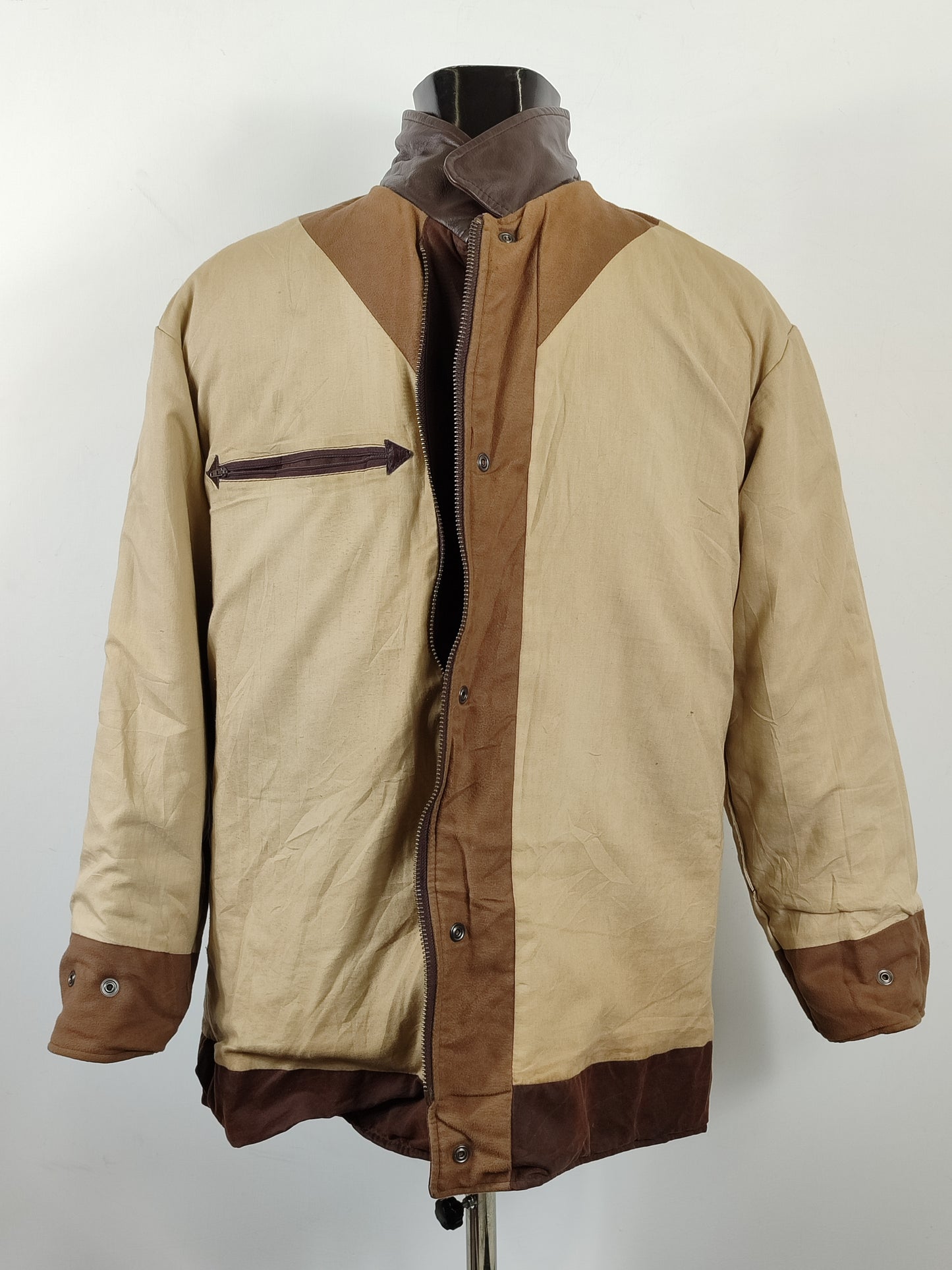 Barbour Giacca Uomo Bushman Marrone Large- Man Wax Brown Bushman Jacket Size Large