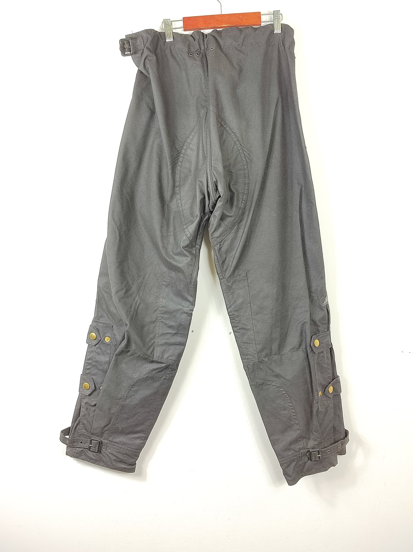 Pantaloni Barbour International cerati nero W38/97 cm Wax motorcycle black A8 trousers