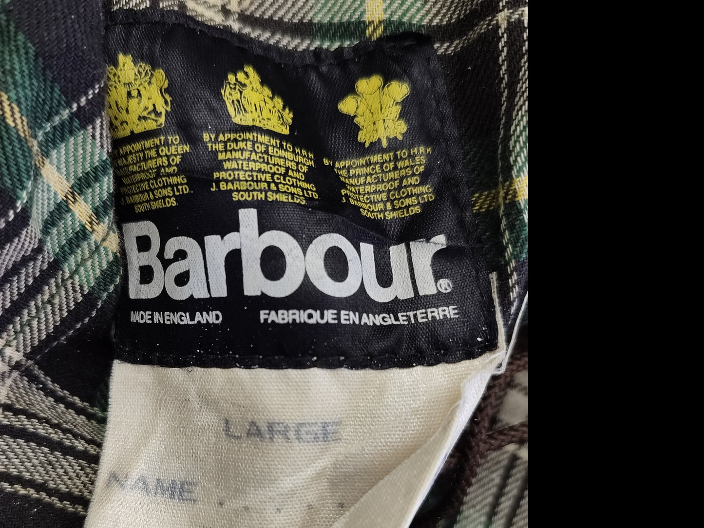 Pantaloni Barbour verdi da pesca cerati Large- Wax Man Vintage Fishing Trousers Large