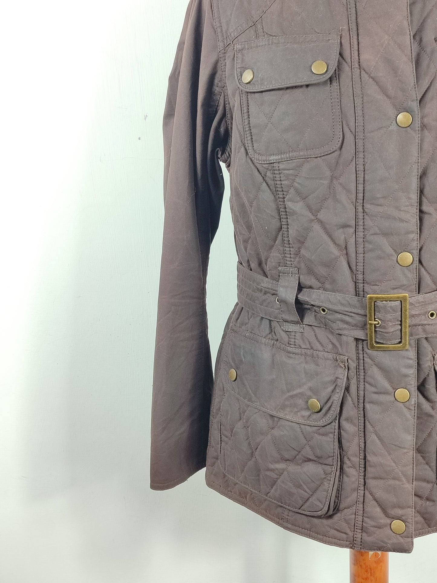 Giacca Barbour International Marrone Donna Medium UK14  -Lady International Brown UK14 Size M