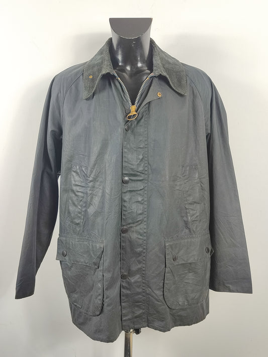 Barbour Bedale Uomo Vintage Blu C44/112 cm Man Bedale waxed Navy jacket Size Large