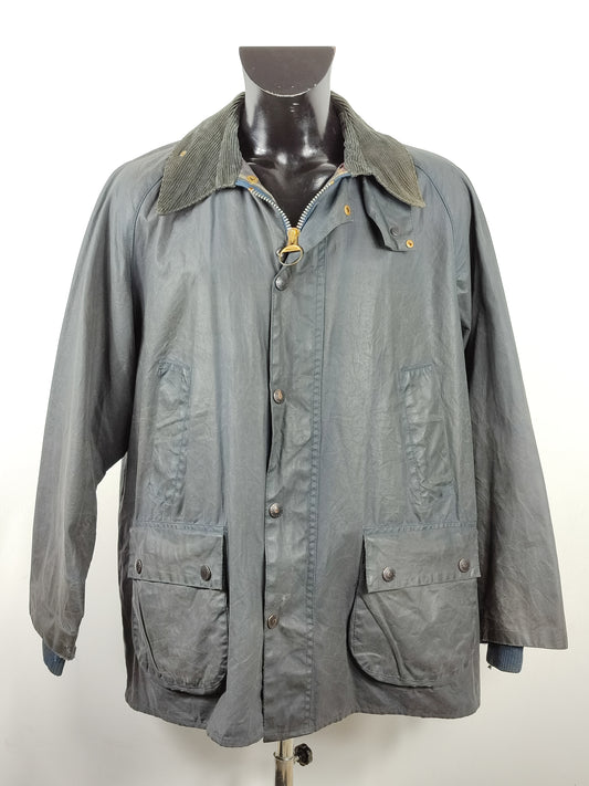 Barbour Giacca Bedale Uomo Vintage blu C46/117cm Man Bedale navy waxed jacket Size XL