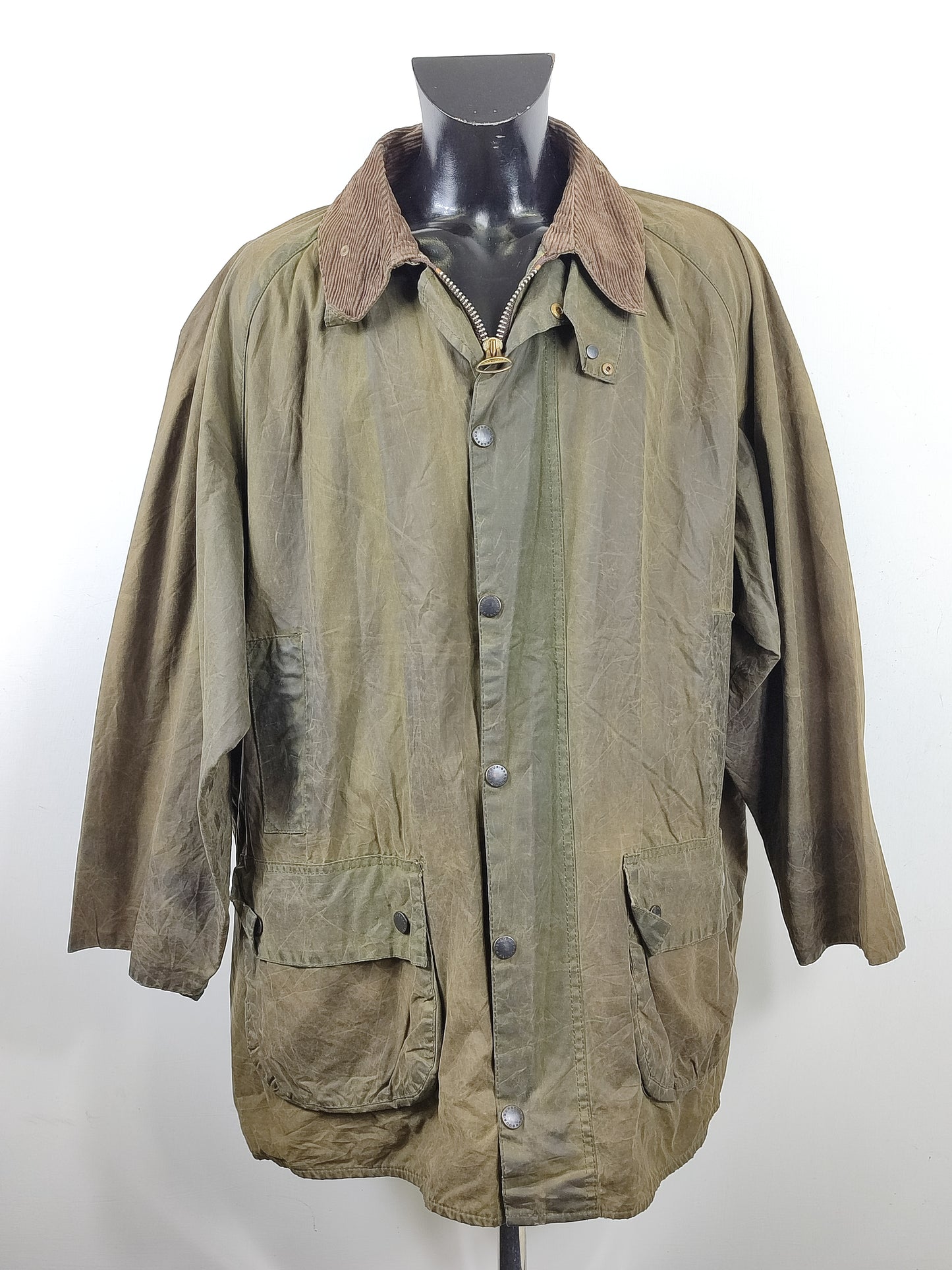 Barbour Gamefair Verde C52/132 cm Green Wax Vintage Gamefair Vintage Jacket  Size XXXL