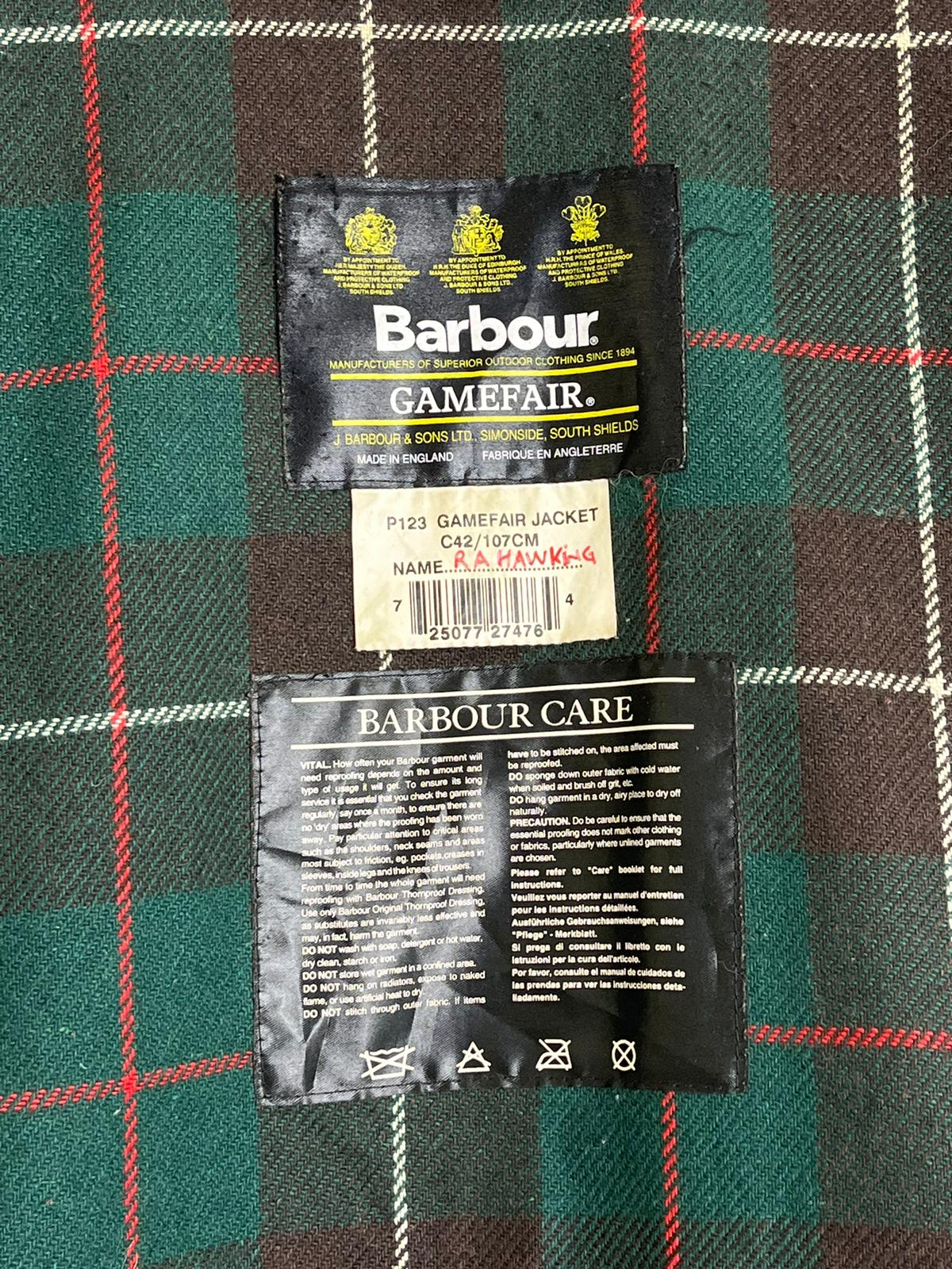 Barbour tweed gamefair online