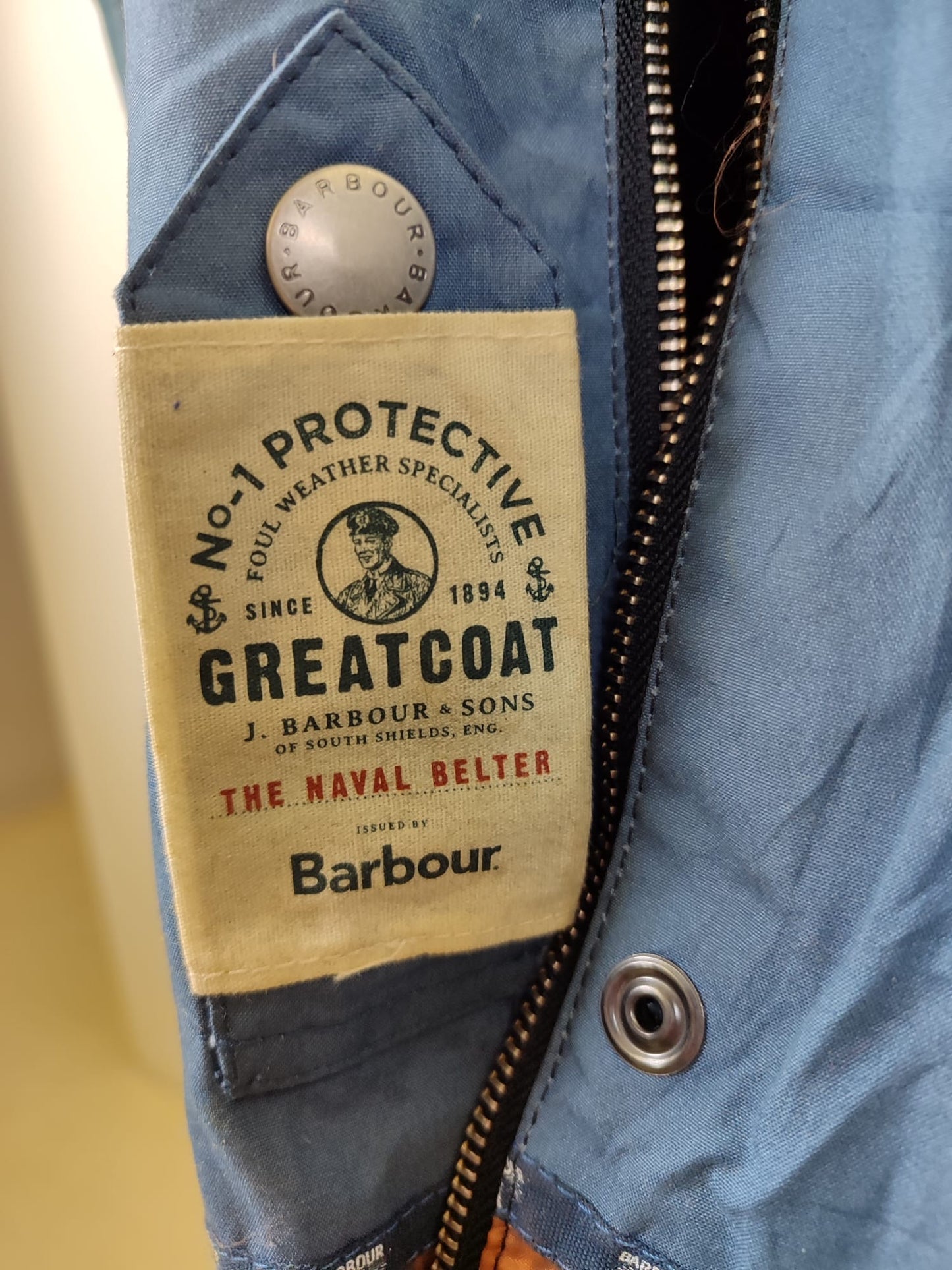 Giacca da uomo Blu Benkirk cerato taglia XL - Man Navy wax Benkirk jacket size XL