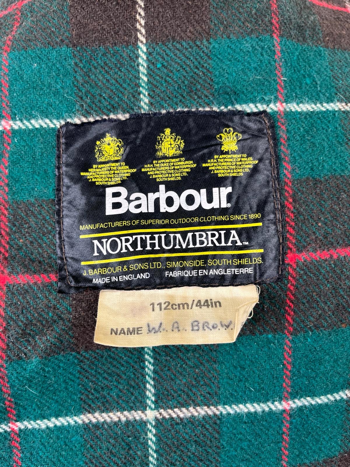 Giacca Barbour Vintage Northumbria C44/112cm-Green