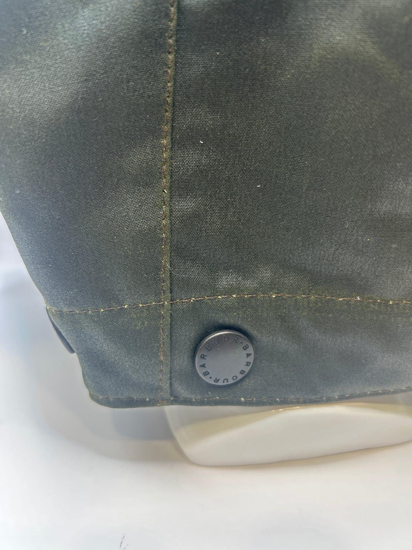 RARO Cappuccio Barbour vintage verde per Northumbria cerato Taglia Unica -Rare Northumbria Hood A411