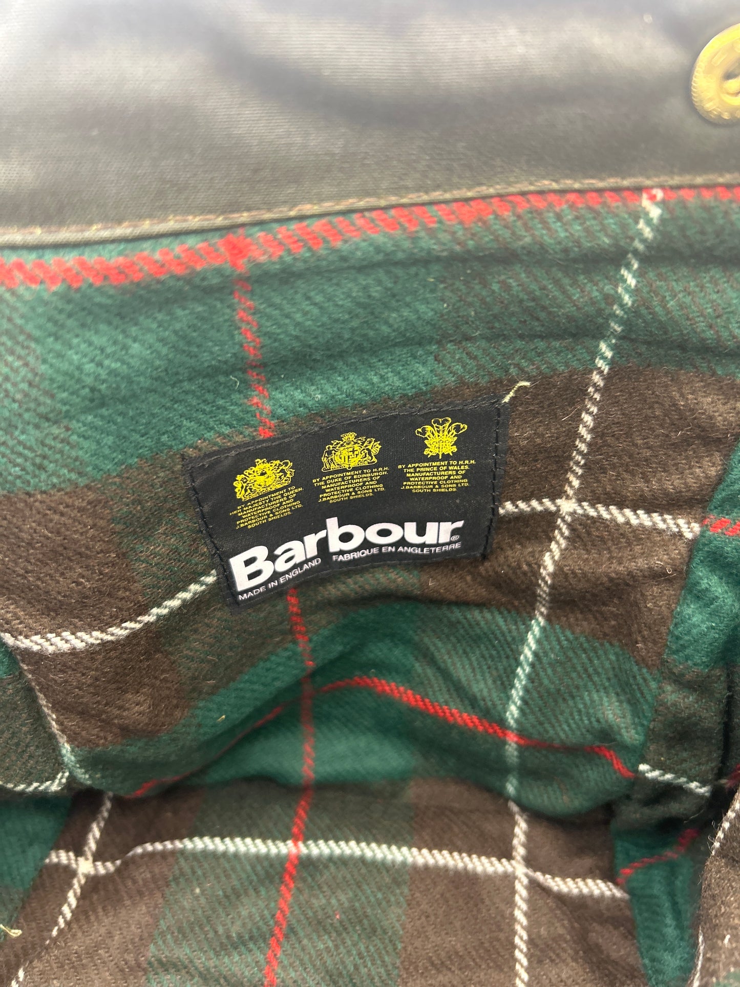 RARO Cappuccio Barbour vintage verde per Northumbria cerato Taglia Unica -Rare Northumbria Hood A411