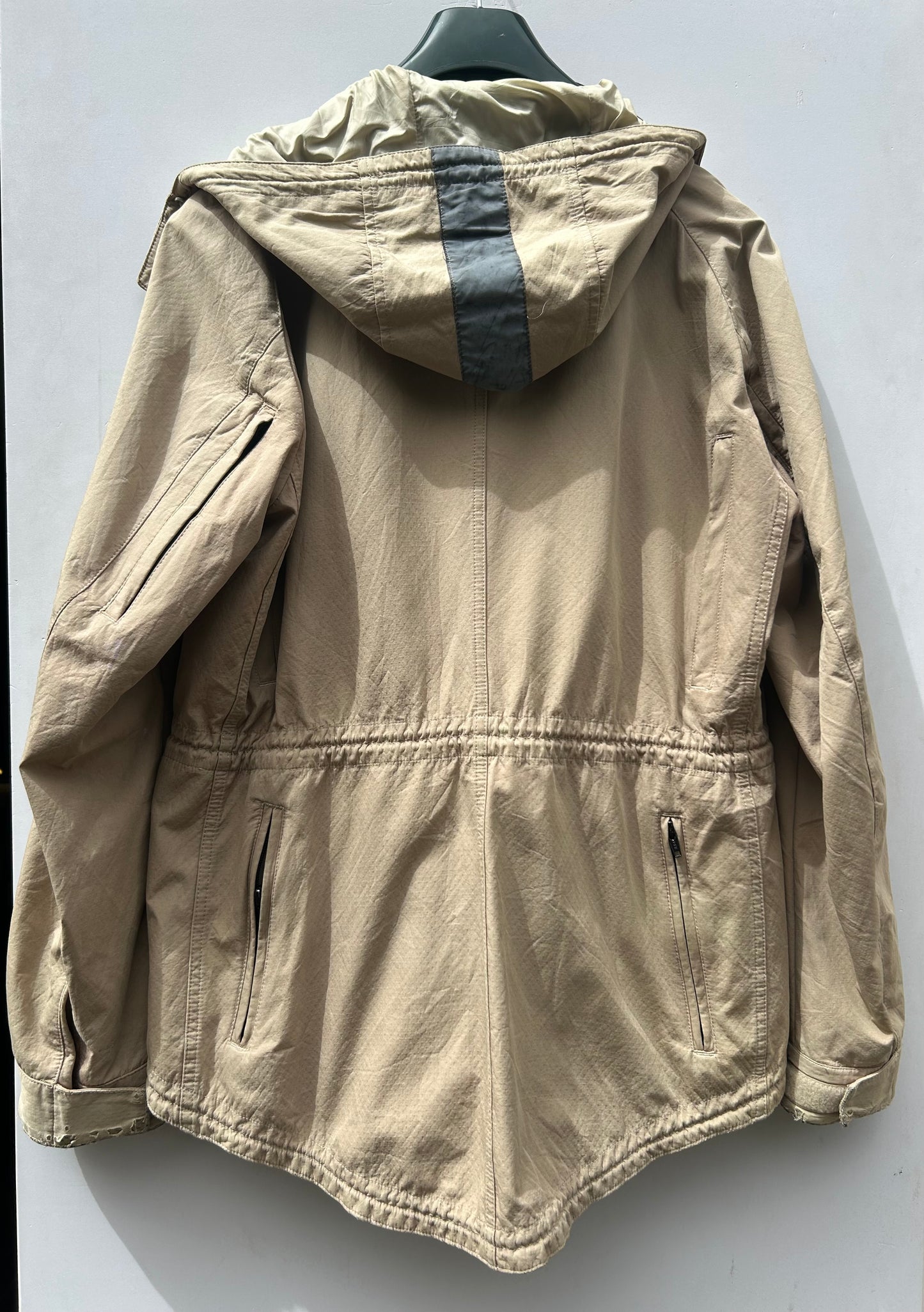 RARA Barbour TO KI TO Bicycle Jacket Large Beige Tokito Wax Jacket Size Large