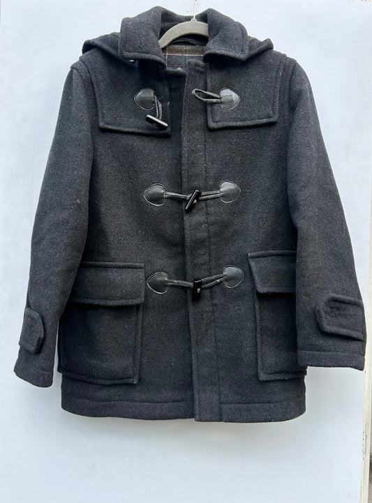 Cappotto Barbour Montgomery Bambino Grigio 10-11 anni - Classic Children Charcoal Duffle Coat Size L