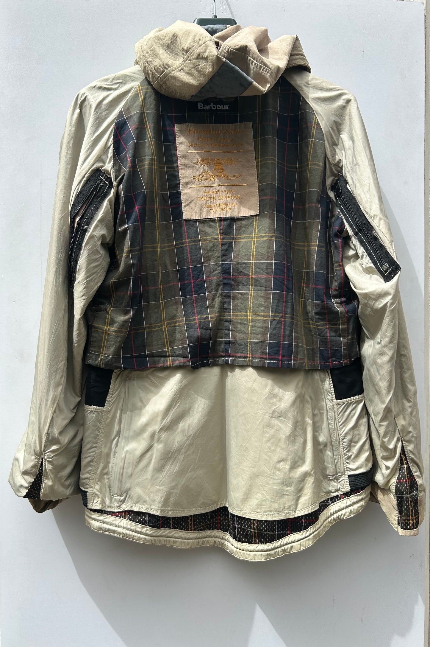 RARA Barbour TO KI TO Bicycle Jacket Large Beige Tokito Wax Jacket Size Large