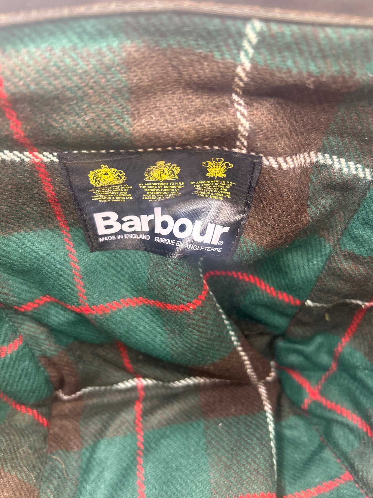 RARO Cappuccio Barbour vintage verde per Northumbria cerato Taglia Unica -Rare Northumbria Hood A411