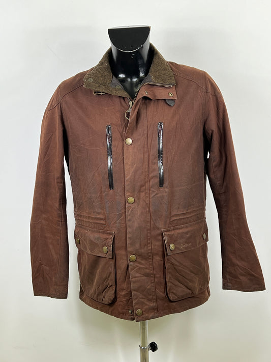 Barbour Giacca Uomo Otus Cerata Marrone L - Man Otus Wax Brown Jacket size large