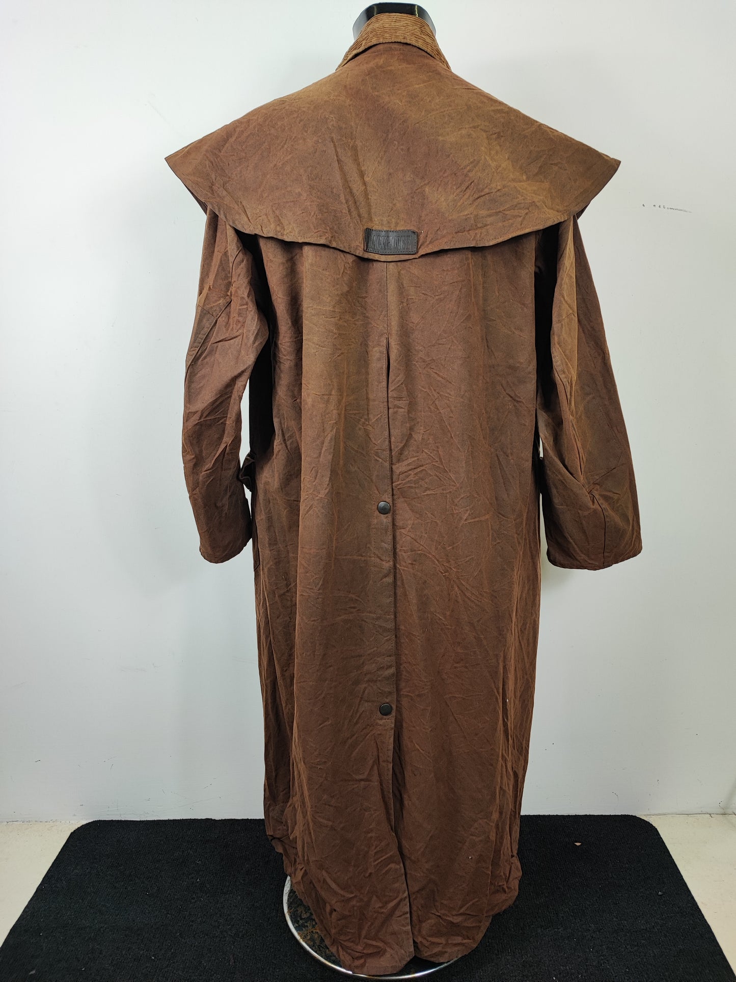 RARO Barbour Backhouse lungo marrone C44/112 cm XLarge Man Brown Long Coat XLarge