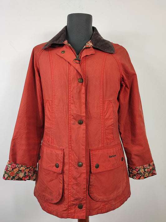 Giacca Barbour da donna Hope Beadnell Arancio Uk8 Xsmall - Lady Wax Hope Orange Beadnell uk8