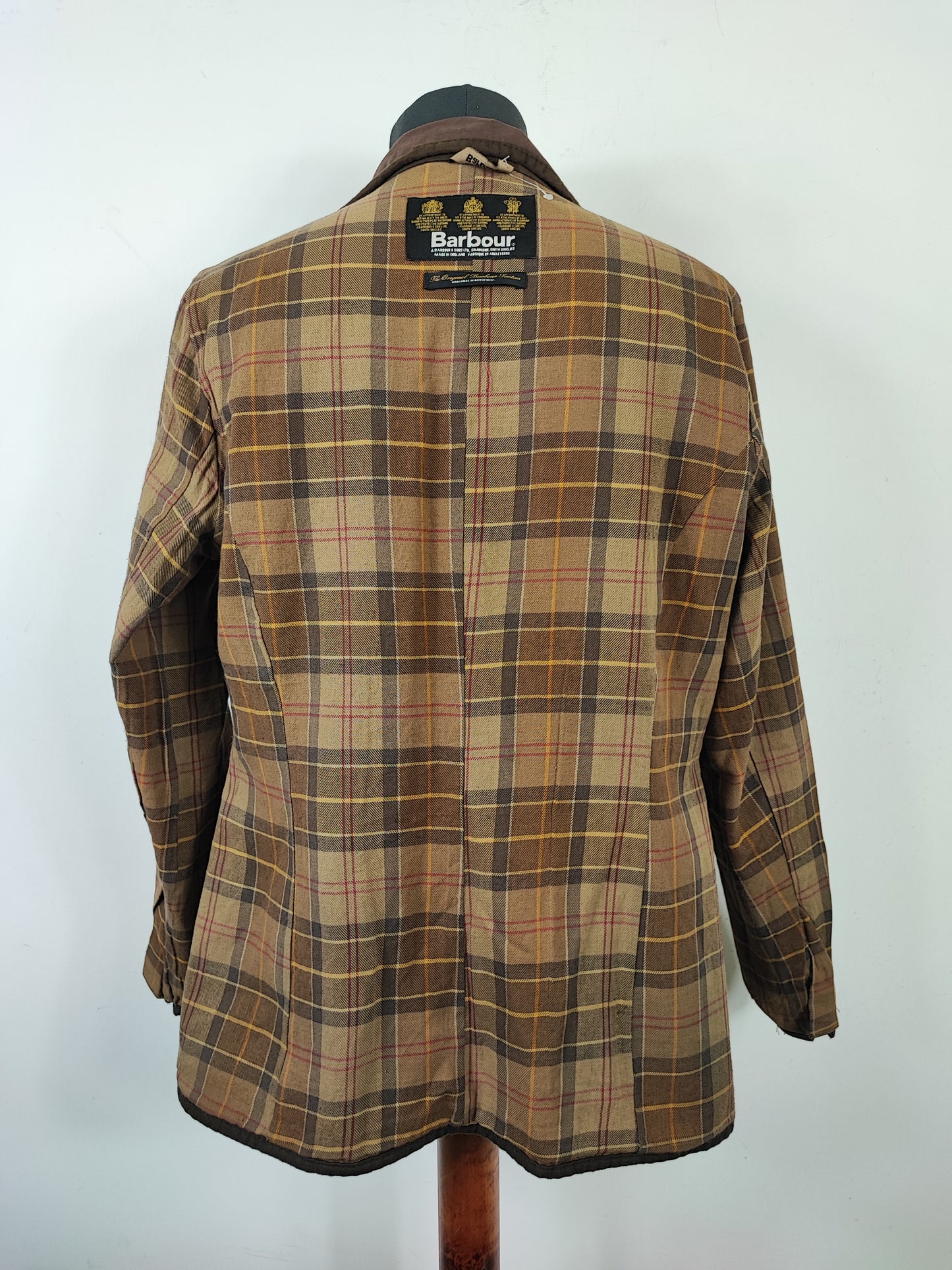 Barbour Giacca corta marrone donna Utility Medium 42/44 Lady Brown Utility wax Jacket uk14