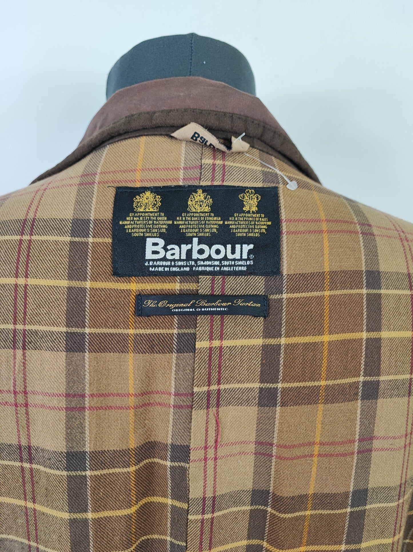 Barbour Giacca corta marrone donna Utility Medium 42/44 Lady Brown Utility wax Jacket uk14