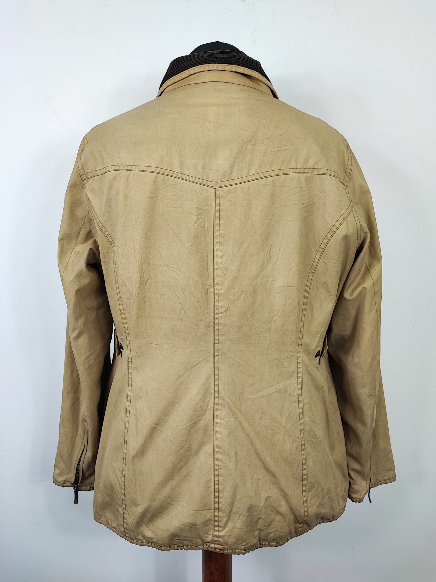 Barbour Giacca corta beige Utility Lumi donna tg.42/44 Lady Beige Utility Wateproof Jacket uk14