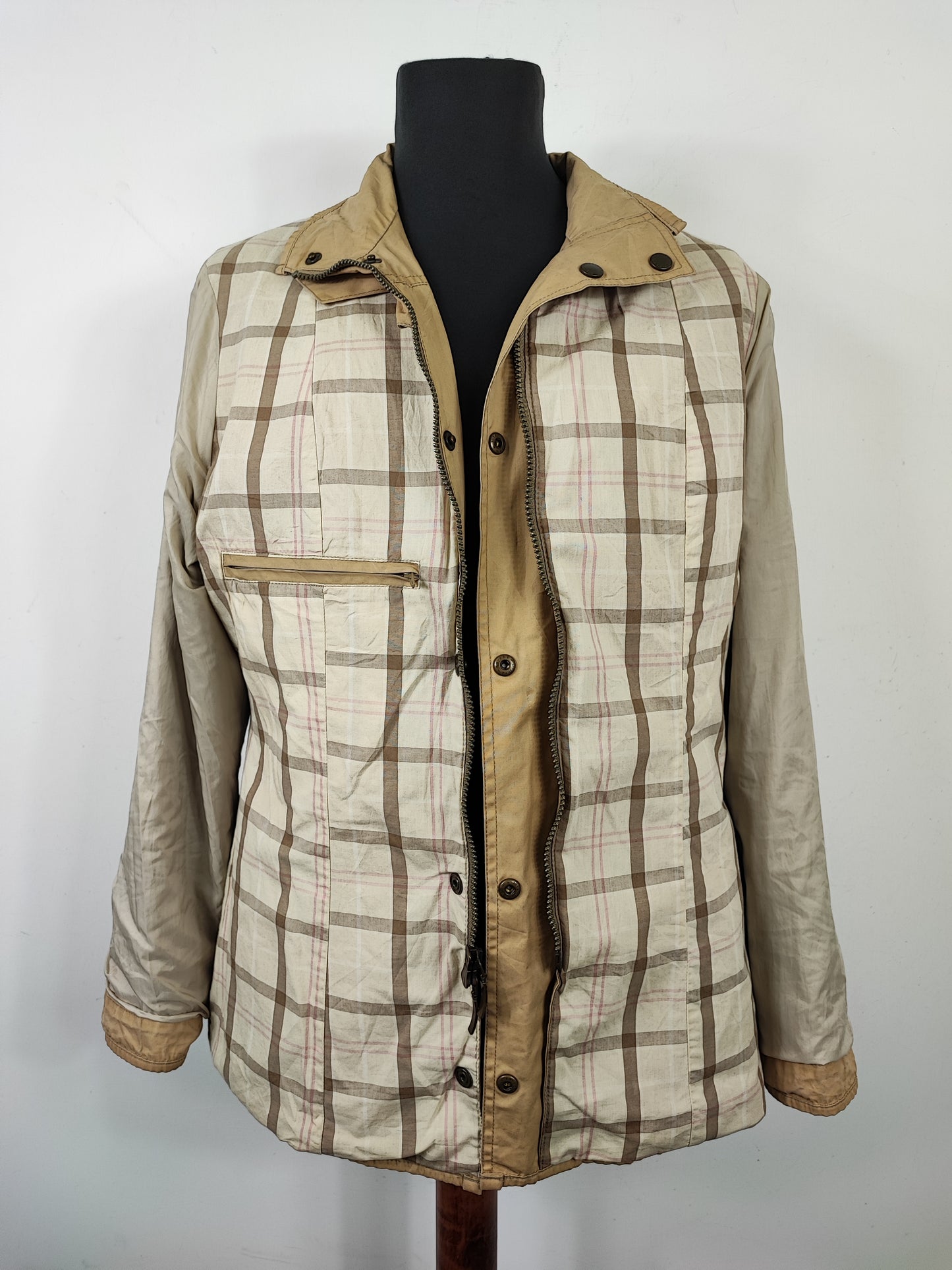 Barbour Giacca corta beige Utility Lumi donna tg.42/44 Lady Beige Utility Wateproof Jacket uk14