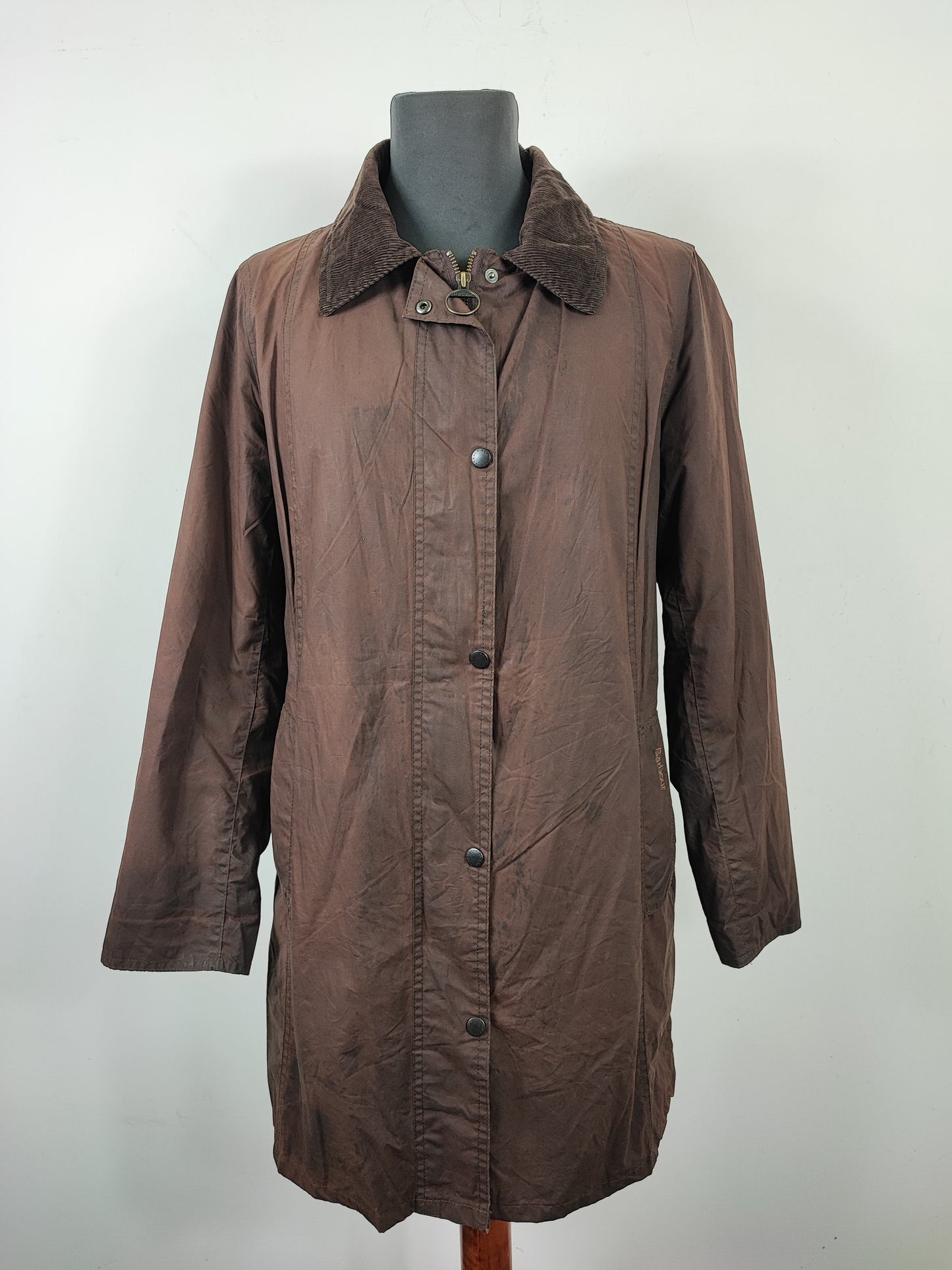 Giacca  Barbour donna Marrone UK14 Medium Brown Lady Wax Flyweight Jacket Size UK14