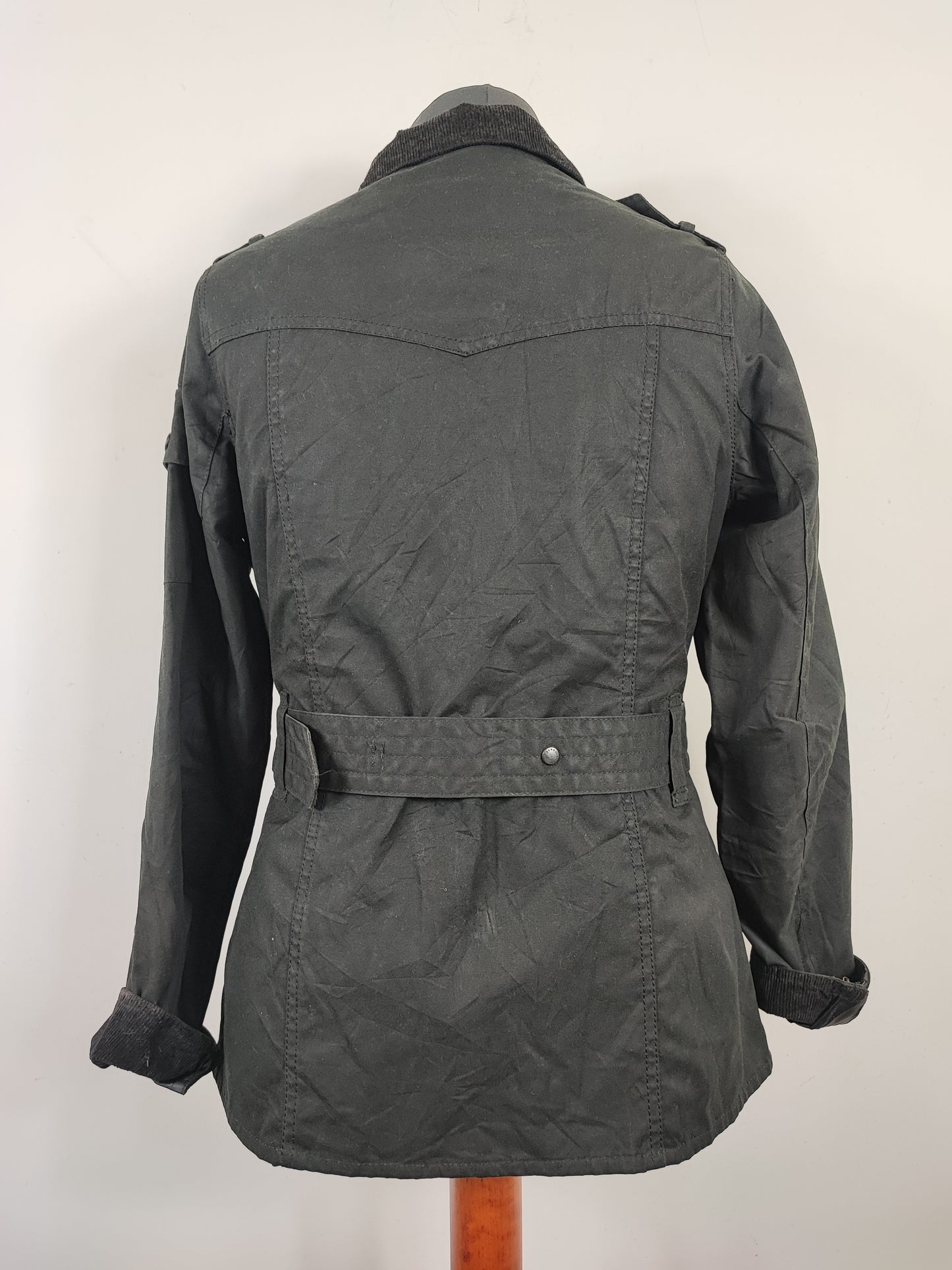 Giacca Barbour International Donna June Small UK10 -Lady International Black June Jacket UK10