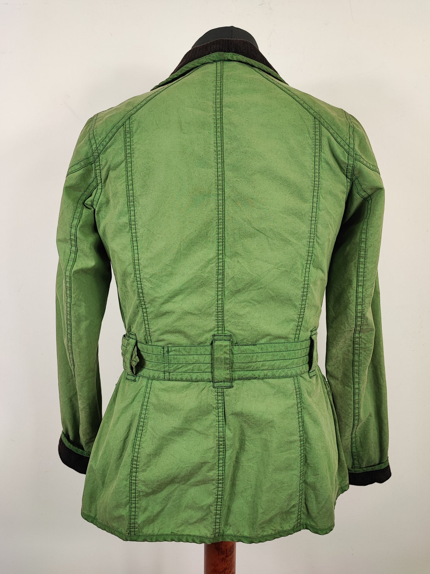 Giacca Barbour International Donna verde XSMALL UK8 -Green Lady International Union Jack jacket UK8 XSmall