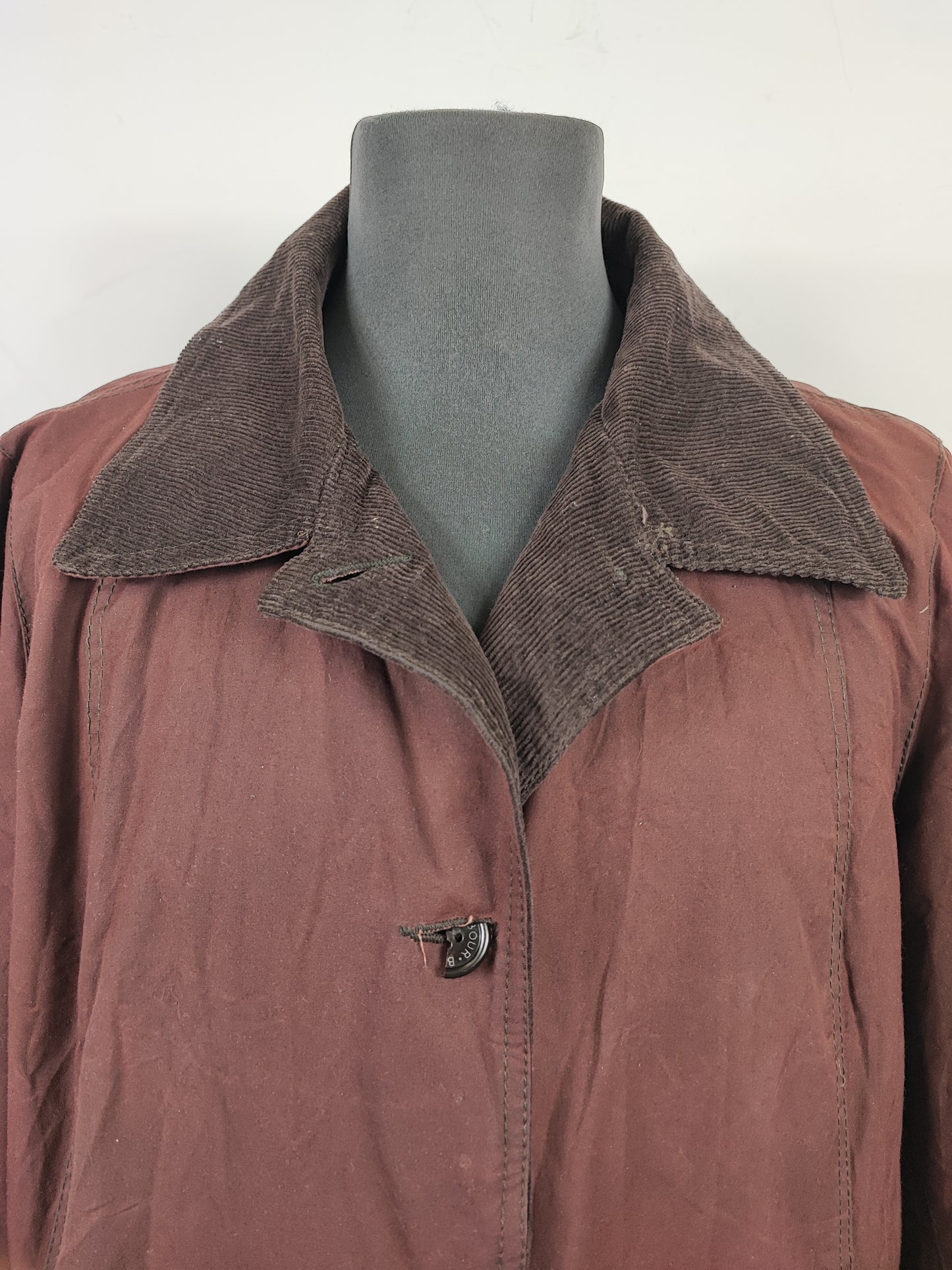 Trench Barbour marrone cerato Unisex tg.50 - Brown Georgina Wax Trench Jacket brown uk20