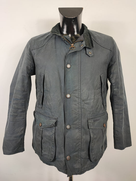 Giacca Barbour Uomo Blu cerata Leeward Small - Man Navy wax Leeward Jacket Size S