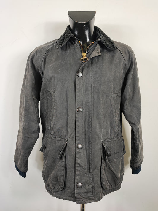 Barbour Giacca Bedale SMU Uomo Vintage Nero C38/97 cm Bedale Black waxed jacket Size Medium