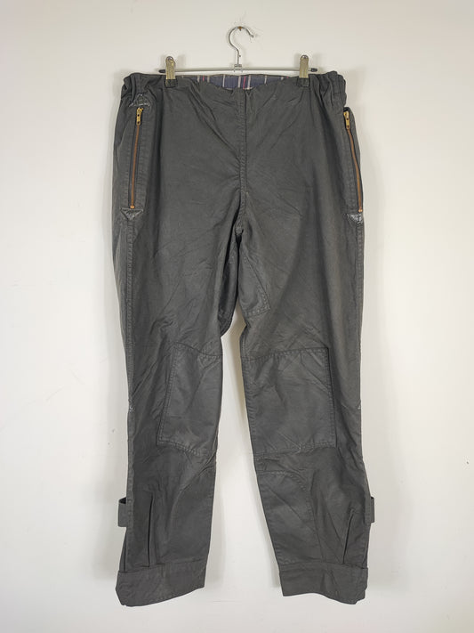 Pantaloni Barbour International cerati nero W38/97 cm Wax motorcycle black A8 trousers
