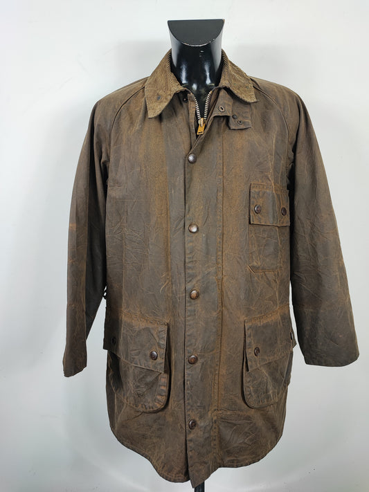 RARO Barbour Solway Zipper Cerato C42/107 cm Large- Vintage Solway Zipper waxed Jacket Size Large
