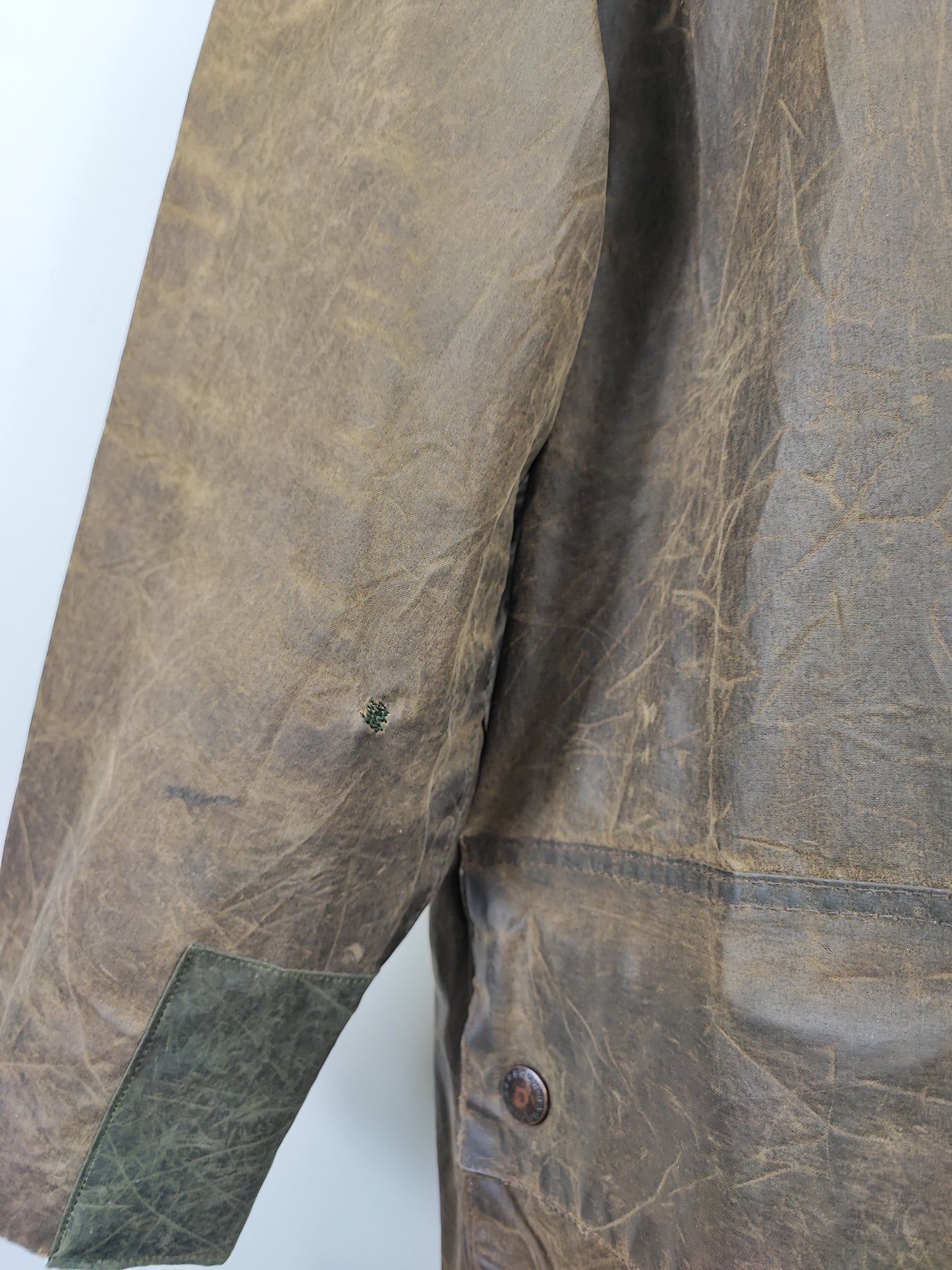 RARO Barbour Solway Zipper Cerato C42/107 cm Large-2 crests Solway Zipper waxed Jacket Large