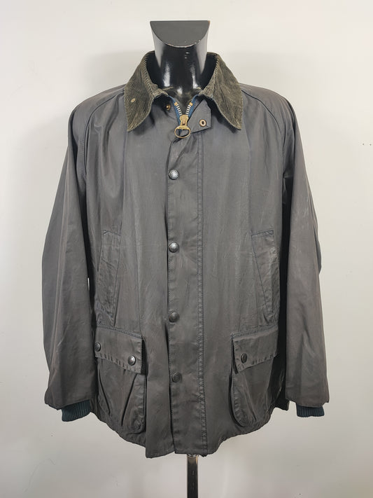 Barbour Giacca Bedale Uomo Blu Vintage C50/127 CM XXL Navy Waxed Bedale Vintage Jacket Size XXL