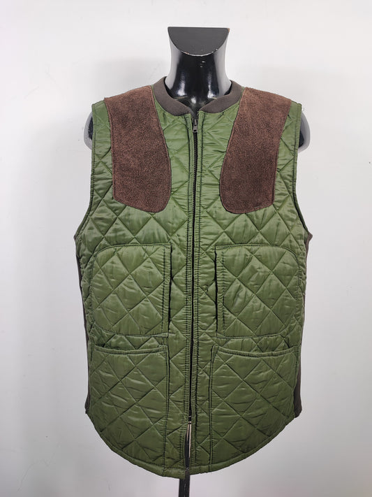 Gilet Barbour Uomo vintage verde da caccia XL - Man Green Vintage Waistcoat size XL