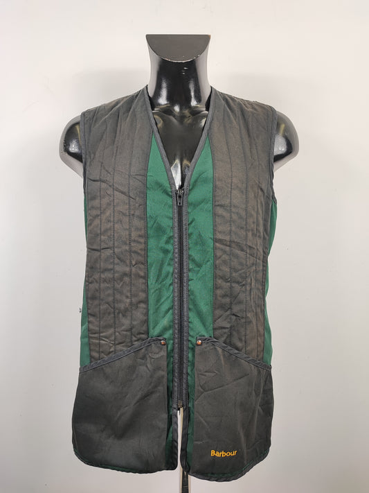 Gilet Barbour Uomo vintage da tiro verde Medium C40/102 cm  -Man Shooting Vintage Bickley Vest size M