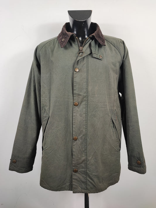 Giacca Uomo Barbour 6 oz cerata Transport Verde XXL Green Waxed Transport Jacket Size XXL