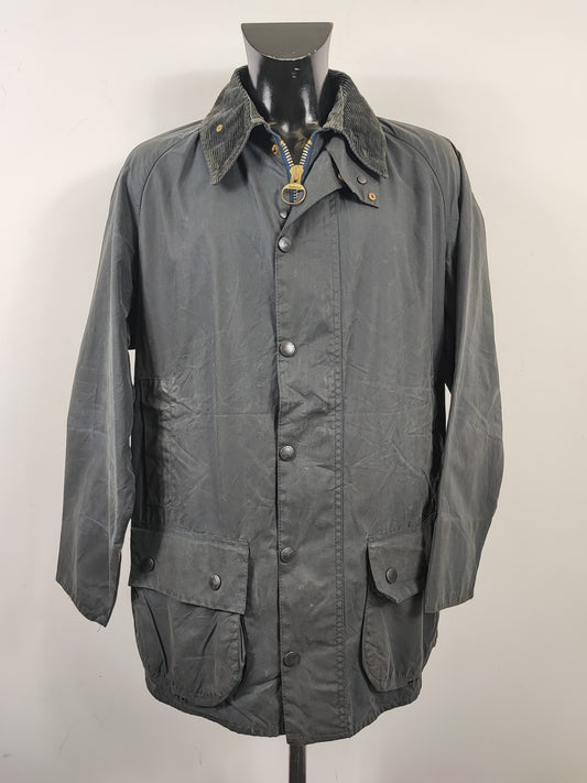 Barbour Giacca Uomo Beaufort vintage blu C46/117cm - Man Navy Beaufort Waxed jacket XL