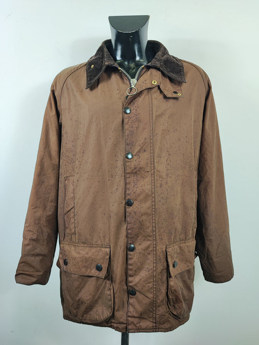 Barbour Giacca Beaufort Beige vintage C48/122 cm Dark Beige waxed Beaufort Jacket XL