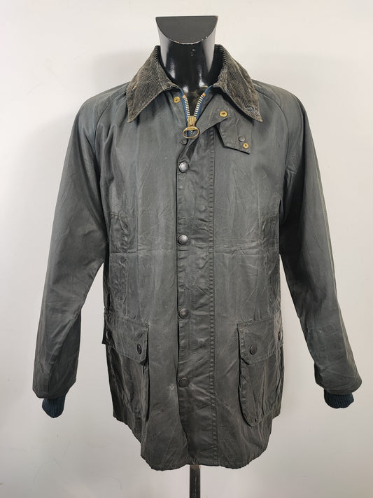 Barbour Vintage Giacca Bedale Blu C42/107 CM - Navy Bedale wax man jacket size Large