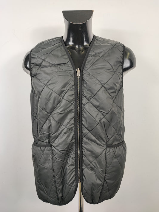 Gilet Imbottitura nuova Nera con zip compatibile per Barbour