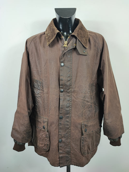 Barbour Giacca Bedale Marrone vintage C46/117 cm Man Brown Bedale Jacket size XLarge