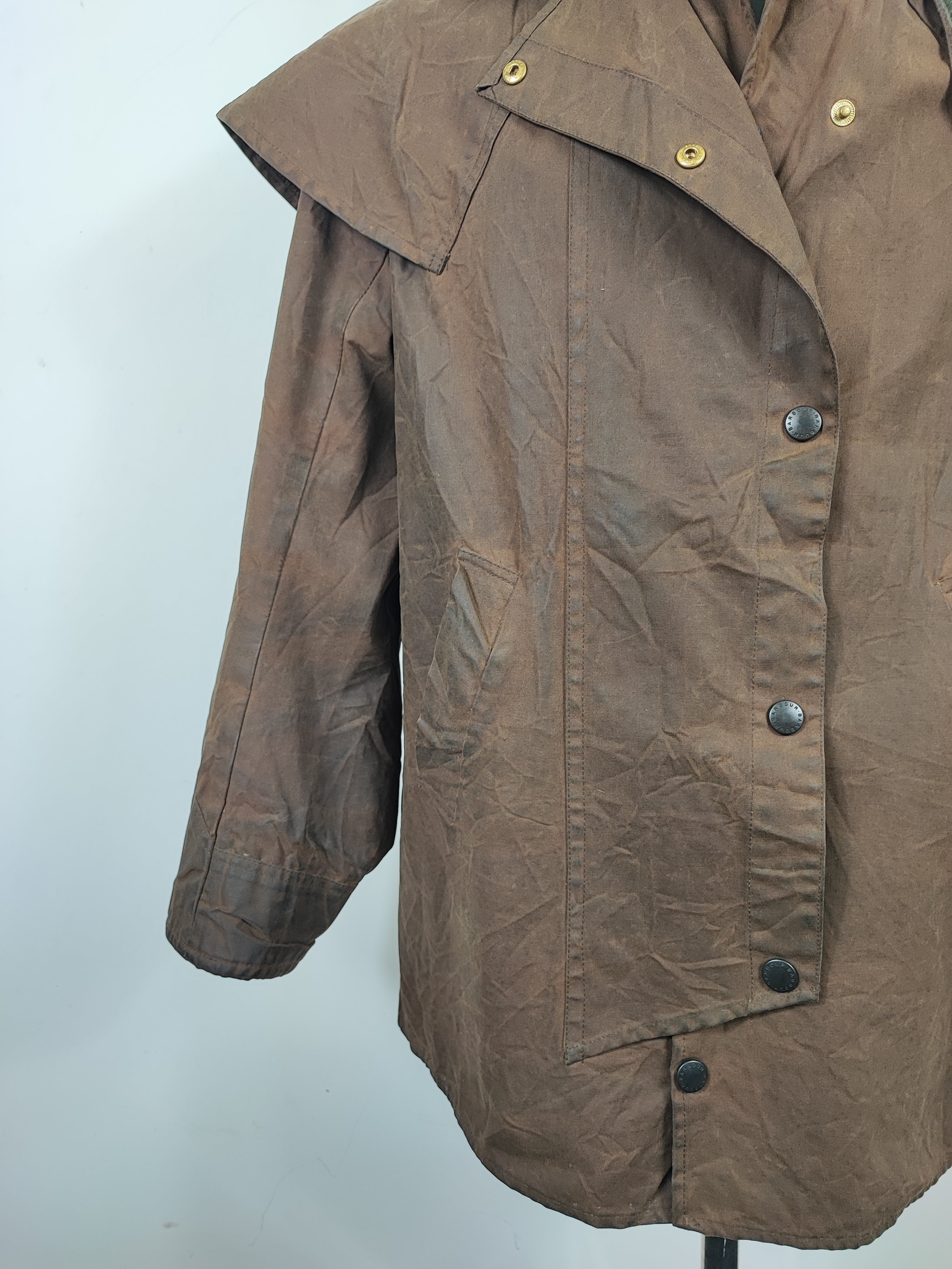 RARO Barbour Backhouse marrone C40 102cm Riding Brown Wax Jacket Size Shop In London